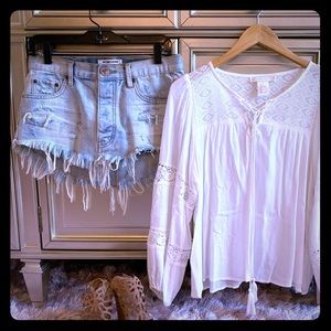 One Teaspoon Jean Skirt